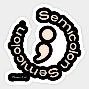 Seventeen Semicolon Sticker